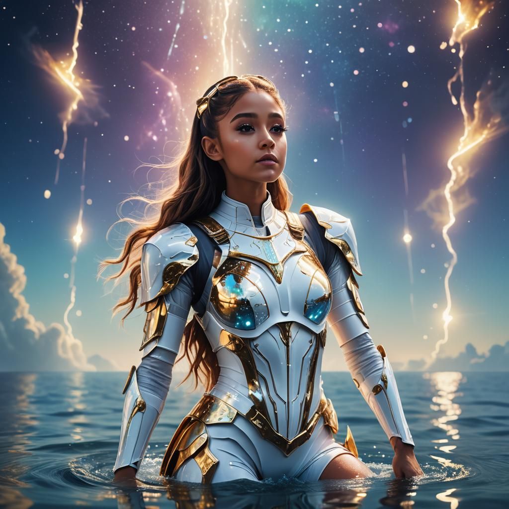 Ariana Grande in Cosmic Surrealism Armor