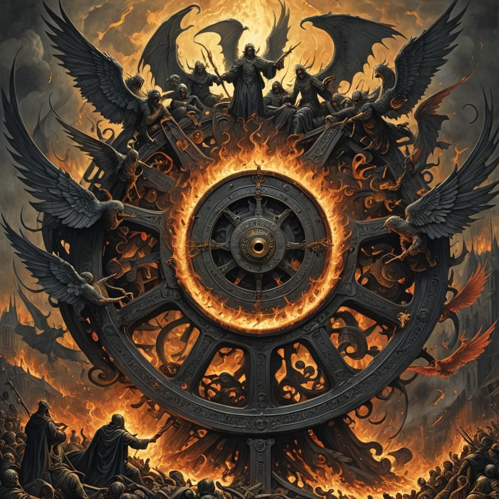 Biblically Accurate Angel in Horror Style