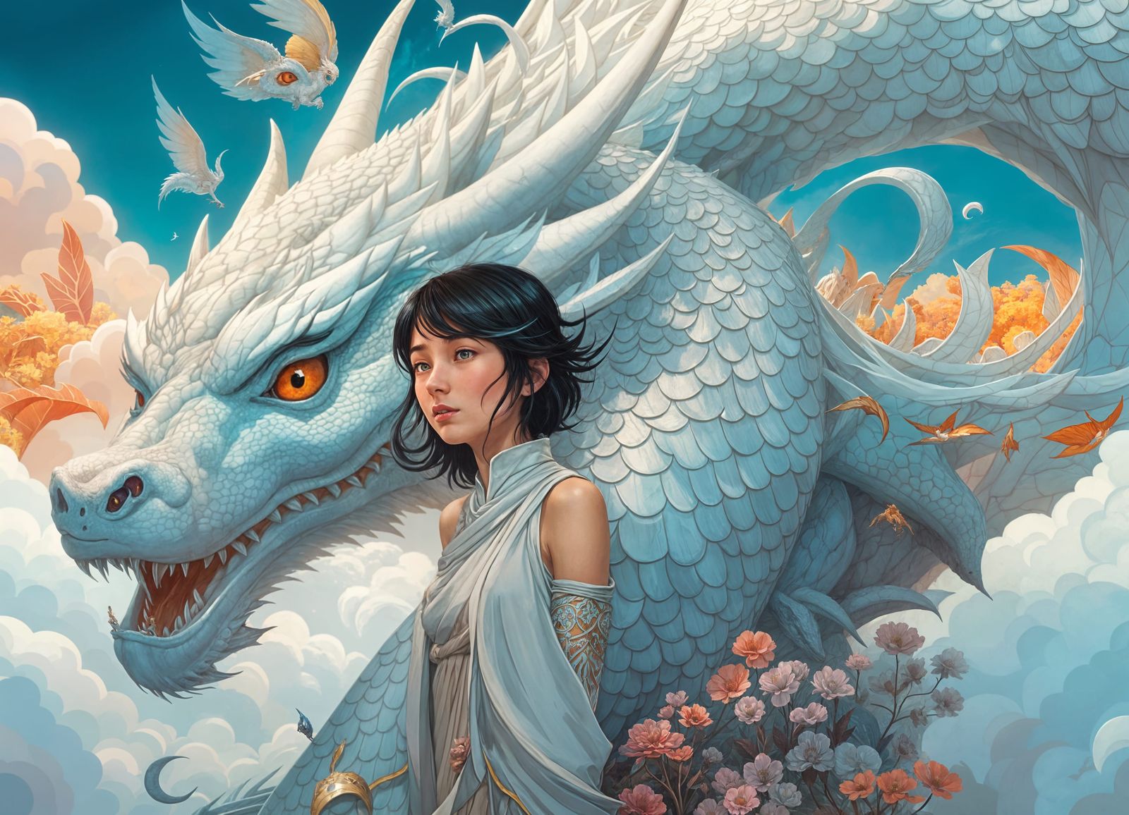 Girl and Dragon in Fairyland: Animation Style