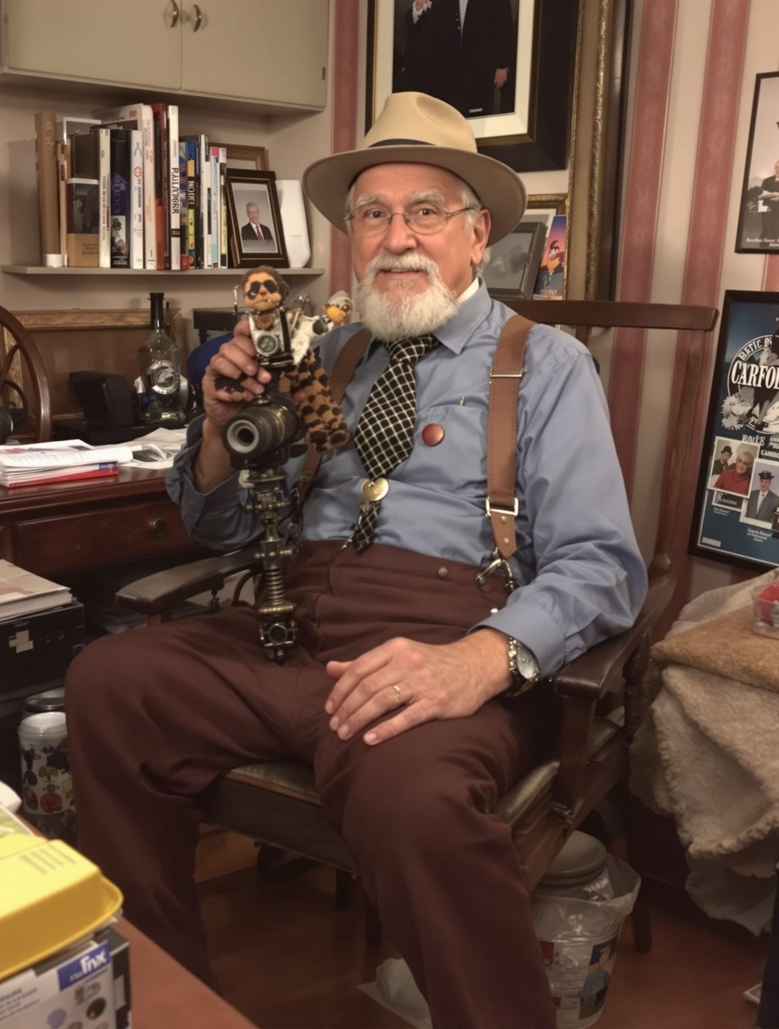 Middle Aged Cosplay in Norman Rockwell Style