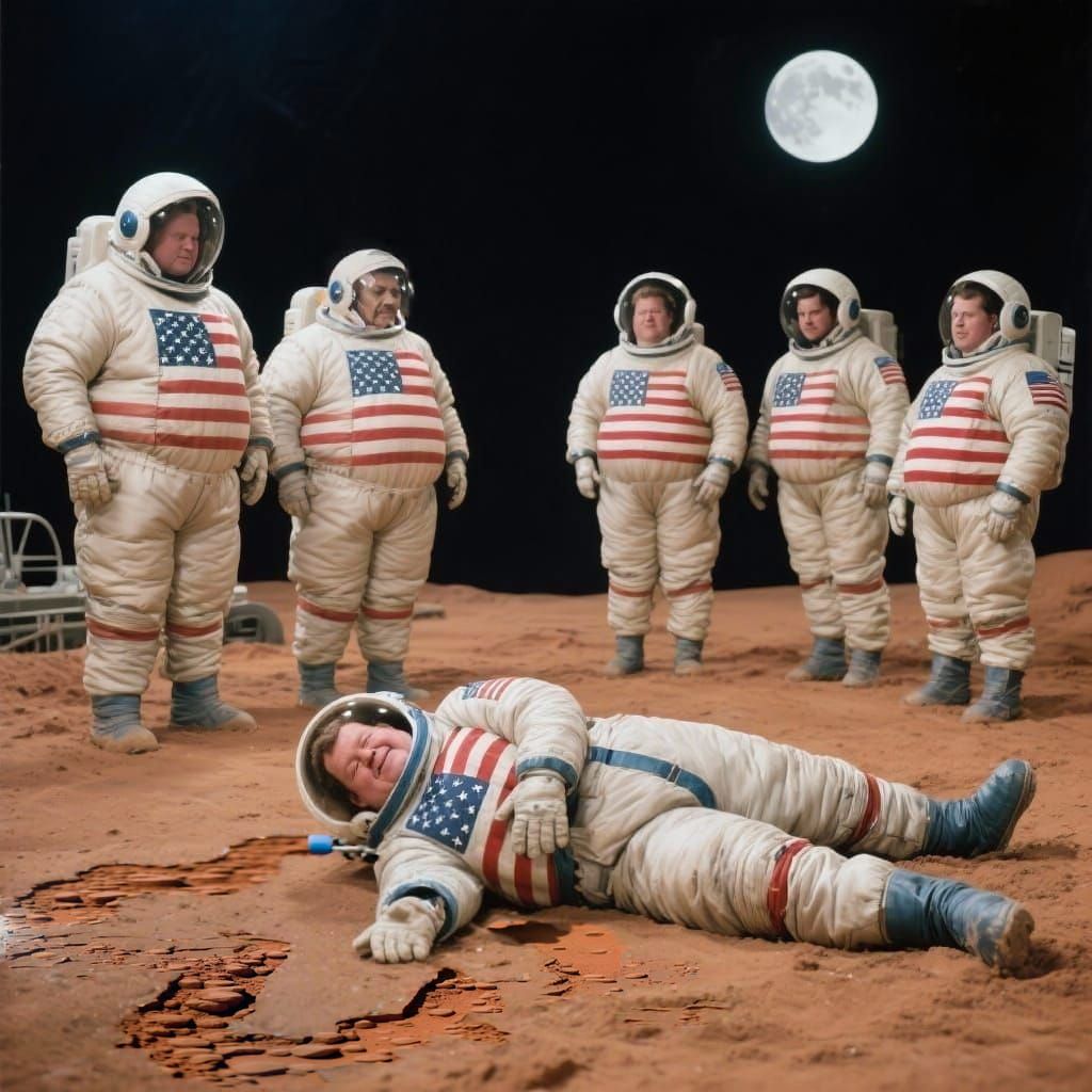 "He ain't never gettin' back on his feet, is he?" "Nope..."