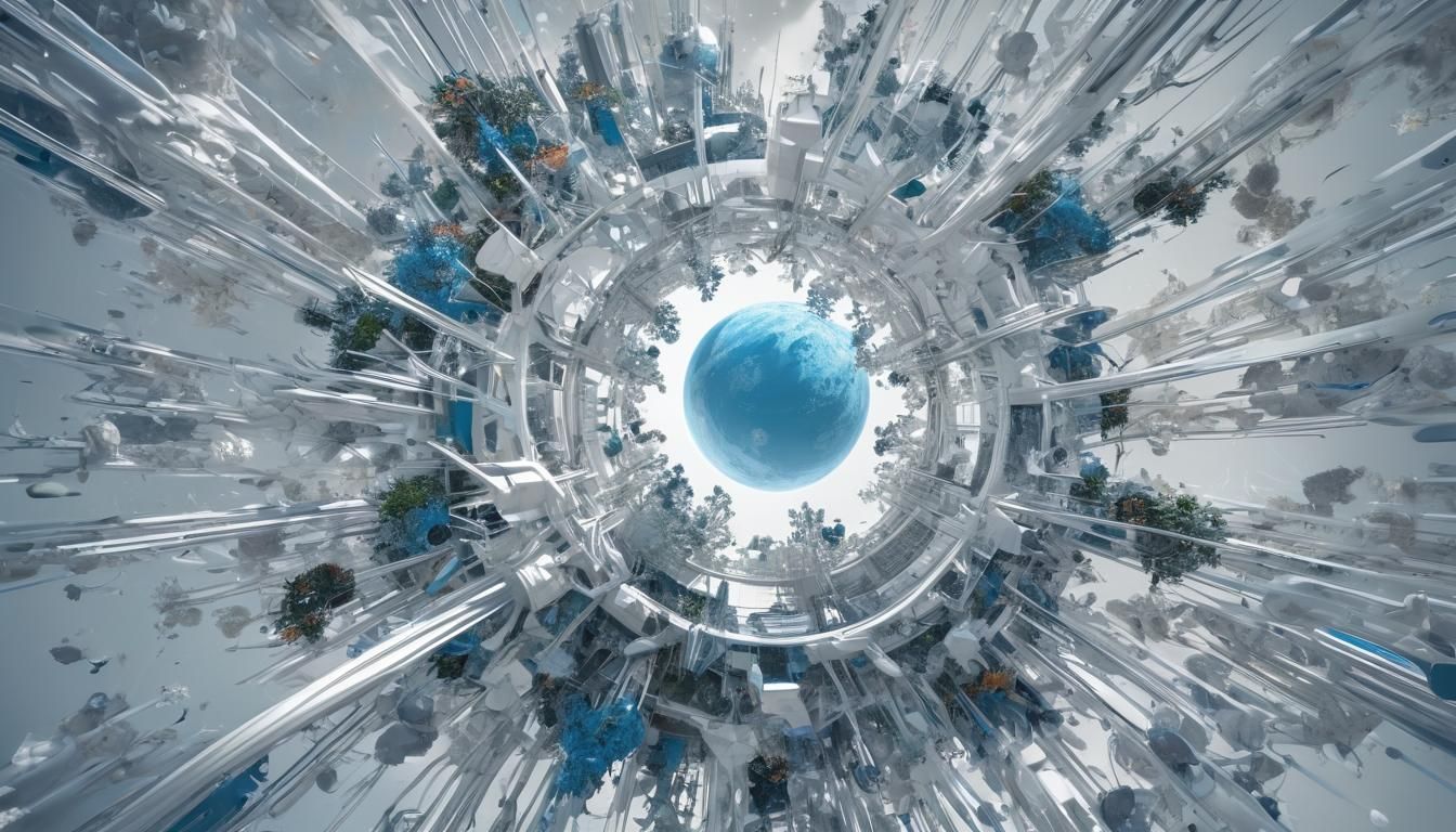 Cosmic City Integrated with Nature in Magical Realism