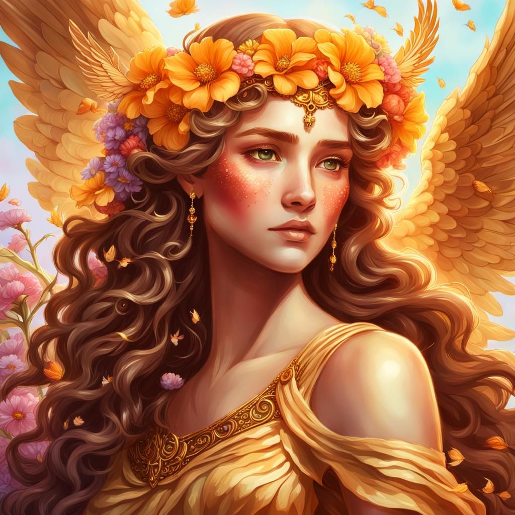 Persephone, Goddess of Spring: Fantasy Portrait