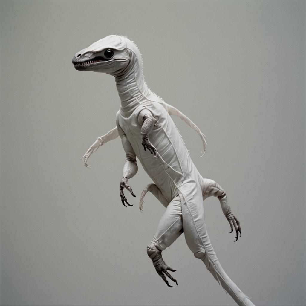 Dramatic Film Still of Piercing White Thread