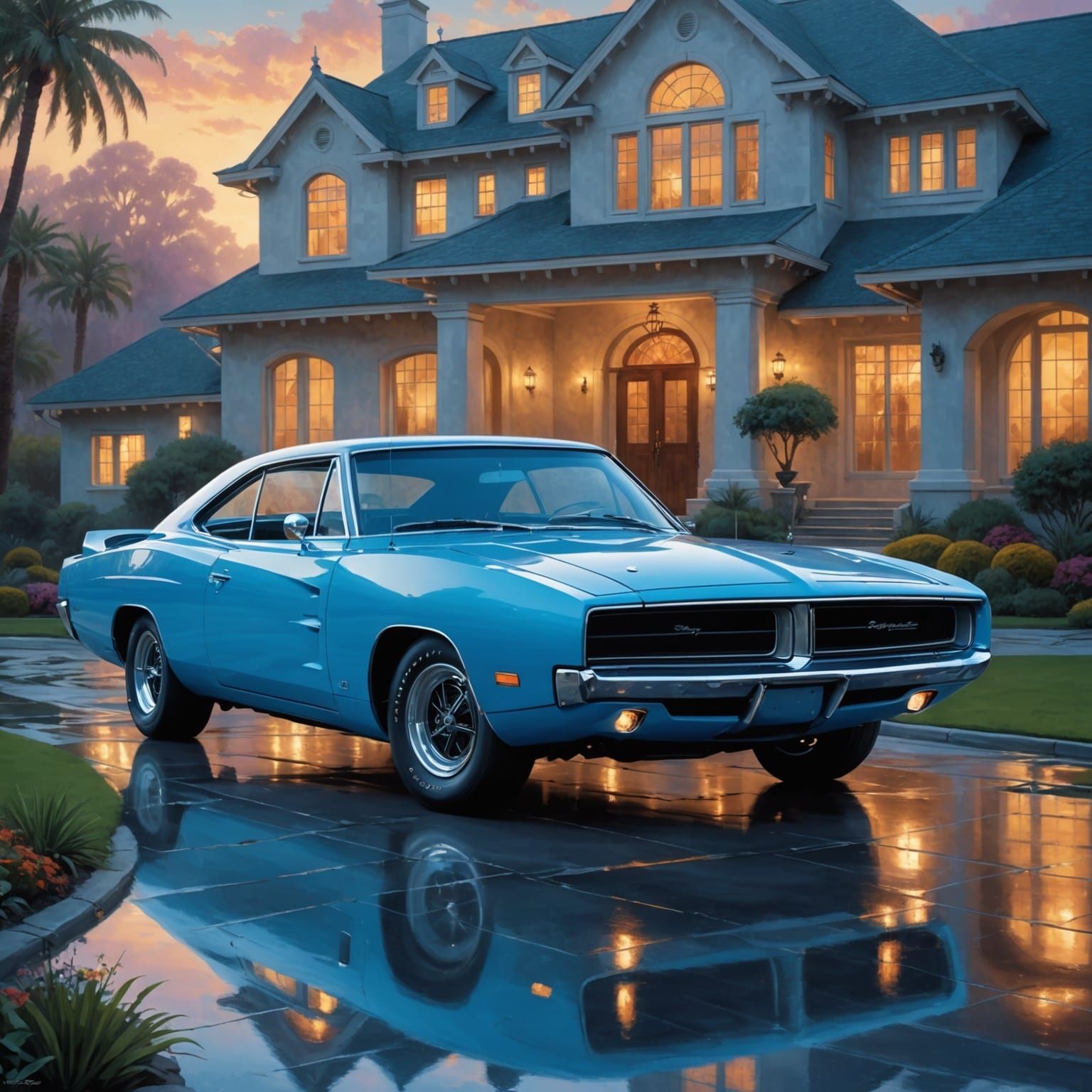 1969 Dodge Charger Daytona in Ethereal Setting
