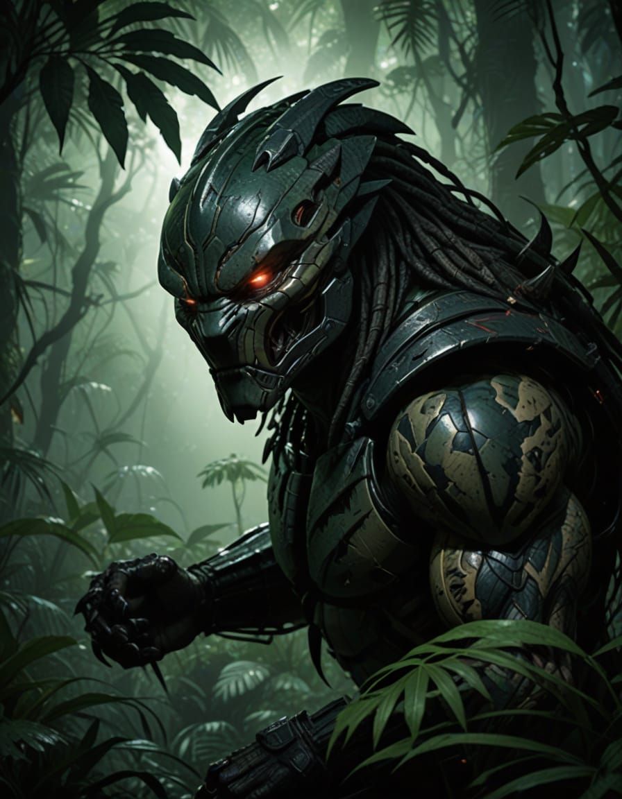 Predator in Jungle Ambush