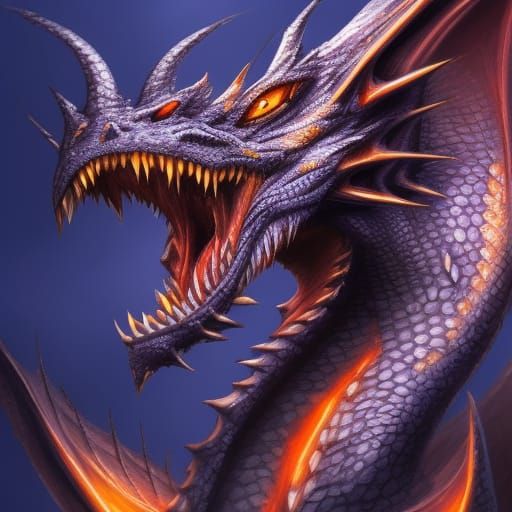 Hyperrealistic Dragon in Colorful Splash Art Style
