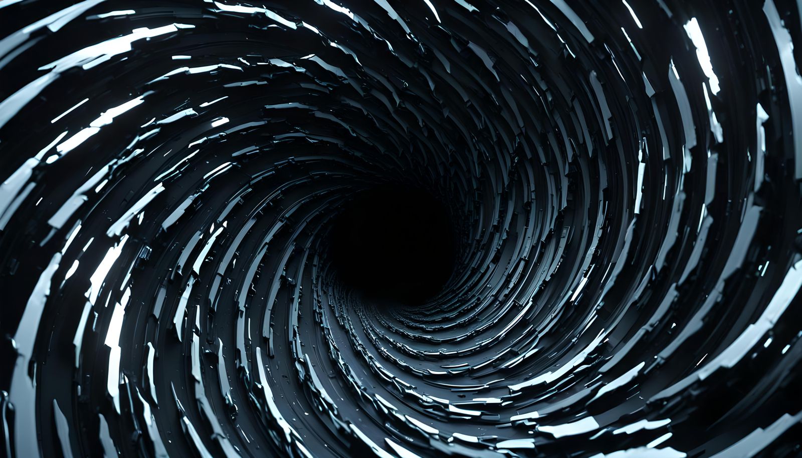Distorted Faces Vortex Portal in Hyperrealistic Style