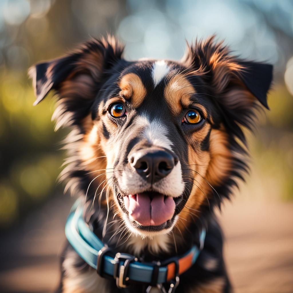 Charming Dog Portrait in Natural Light
