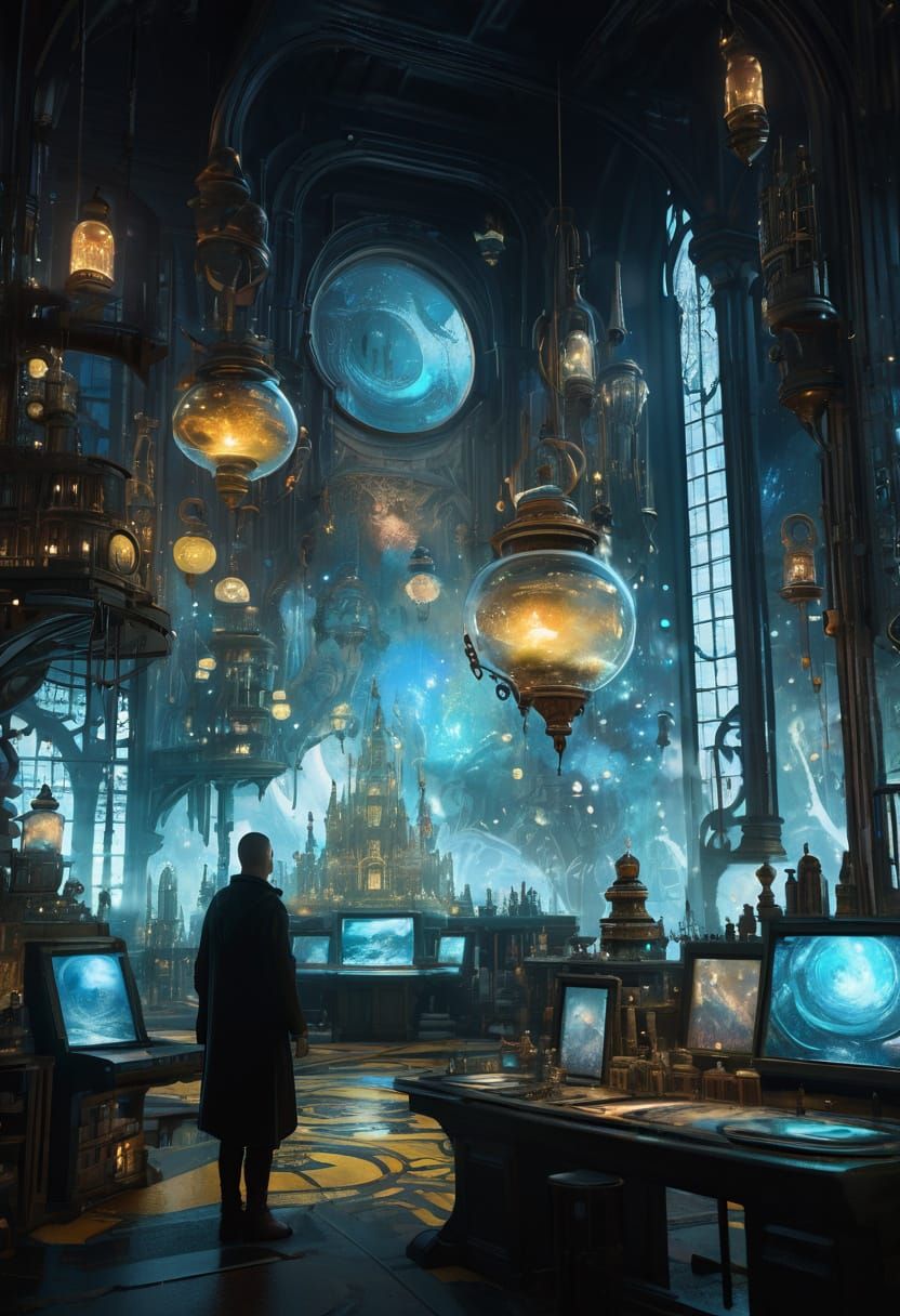 Mystical Laboratory of Wonders in Vibrant Colors