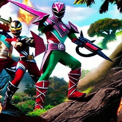 Power Rangers Jungle Fury Trio in Destiny Style