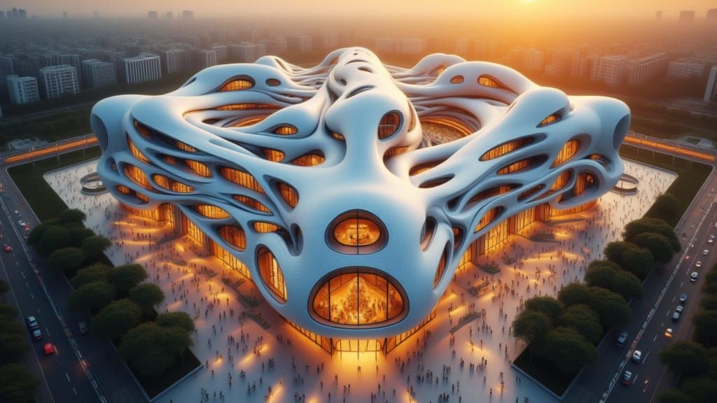 Indian Masterpiece: Zaha Hadid-Inspired Architecture