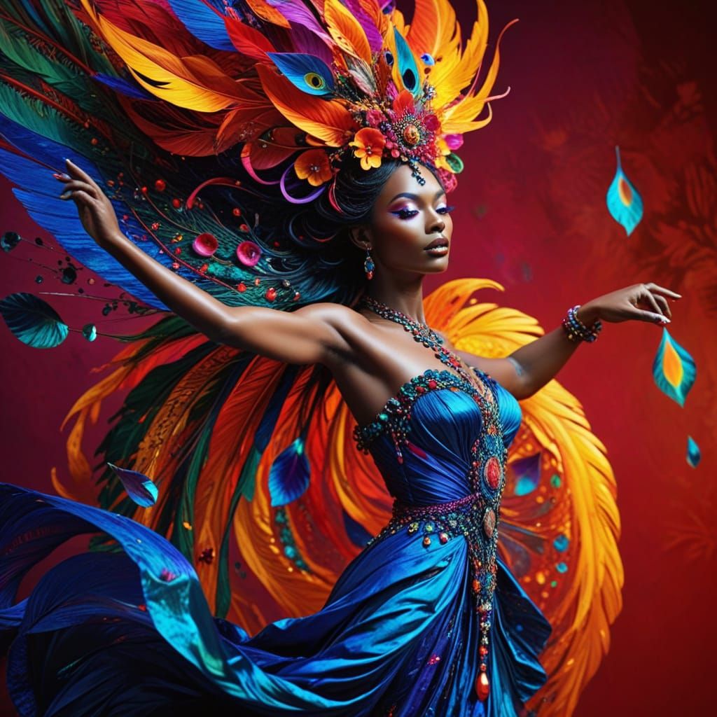 Triadic Colors Masterpiece in Lustrous Detail