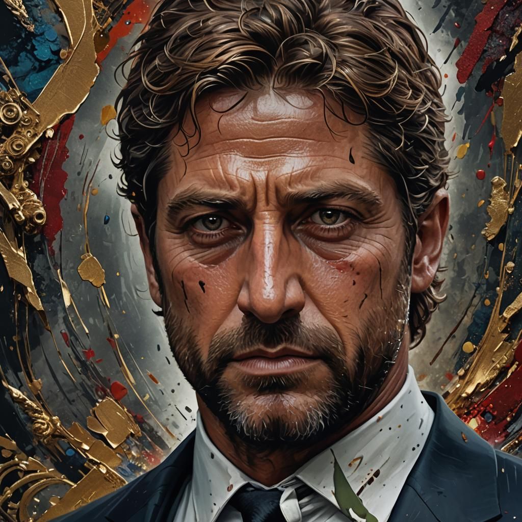 Contemplative Man as 007 in Detailed Portrait