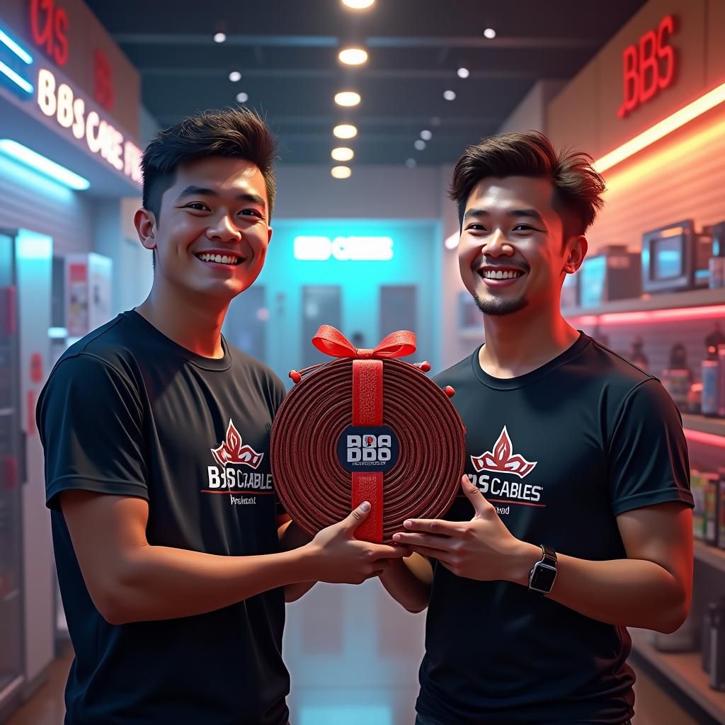 BBS Cables Gift Presentation in Fantasy Concept Art Style