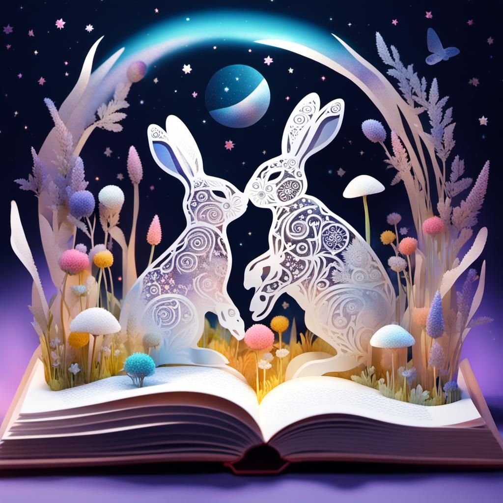 Runaway Bunny Pop-Up Book Illustration