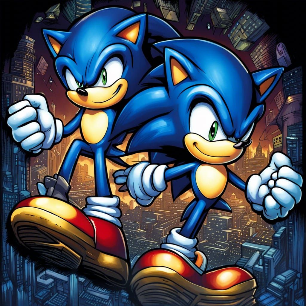 Sonic the Hedgehog Comic Book Art