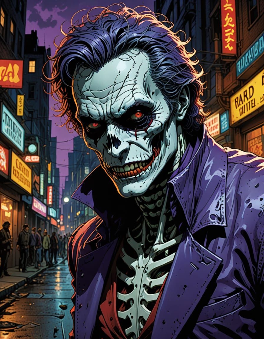Dark City Smasher in Comic Book Style
