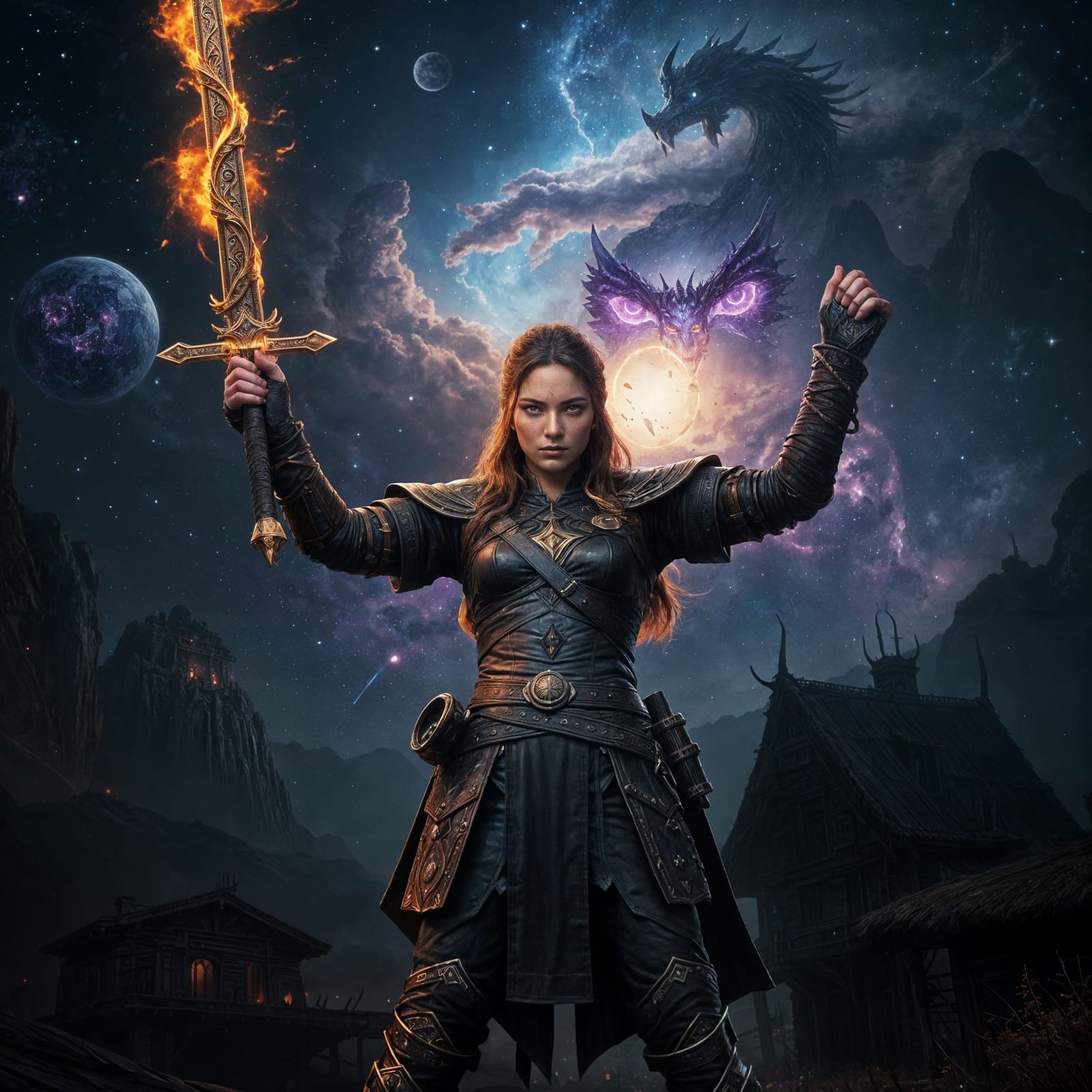 Fantastical Warrior Goddess Ignites the Galaxy