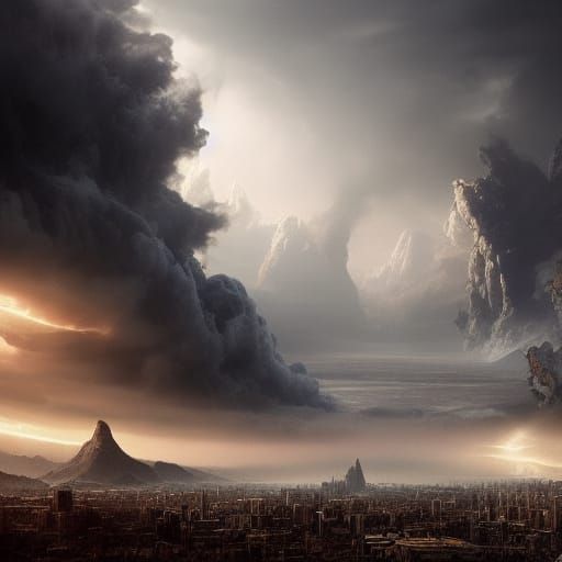 Epic Apocalypse: Dramatic Digital Matte Painting