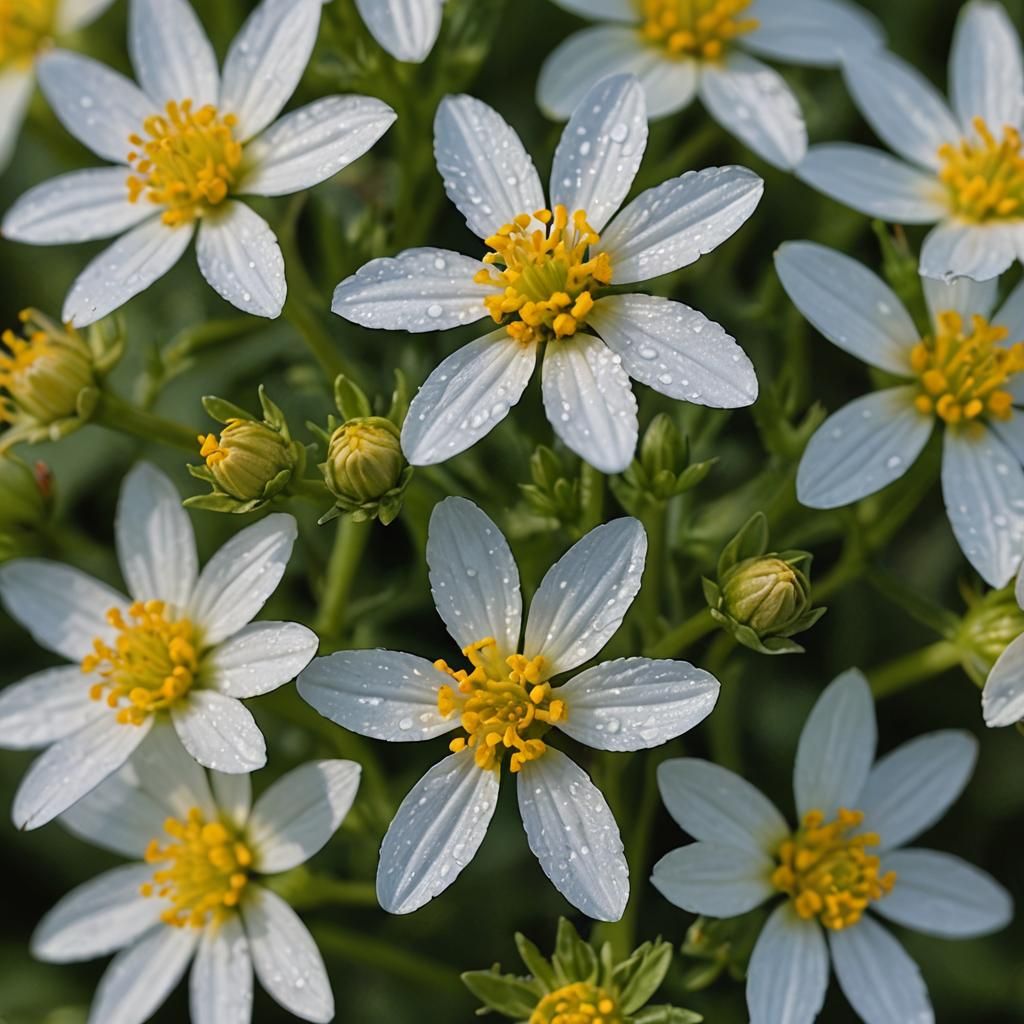 Detailed Close-Up of a Swallowwort Flower