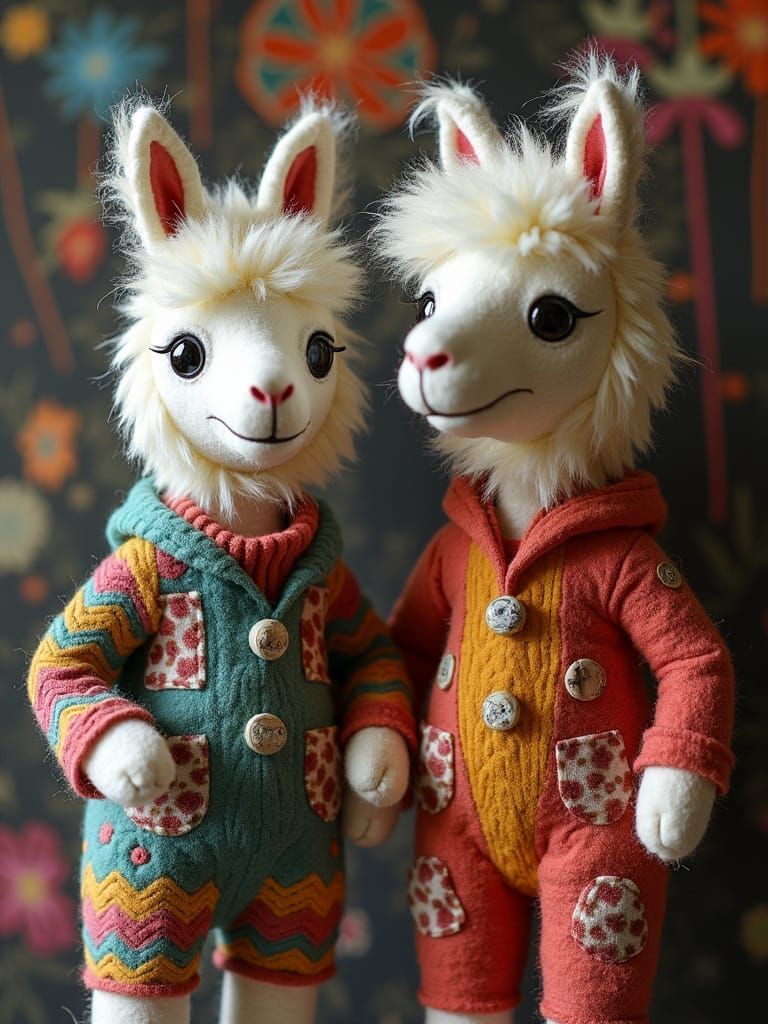 Candlewicked Llamas in Pyjamas: Felted Patchwork Quilting