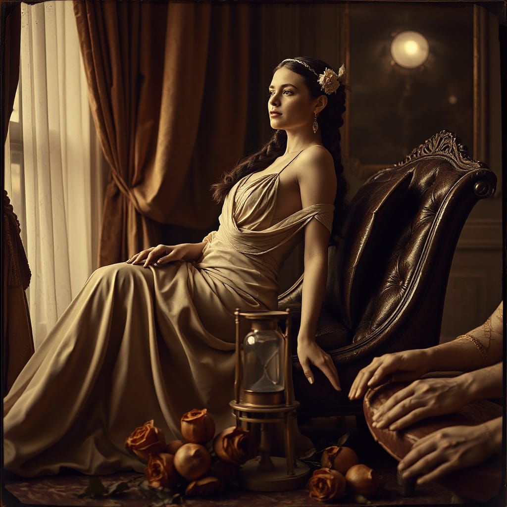 Gaia in Sepia: Wet-Plate Collodion Photograph