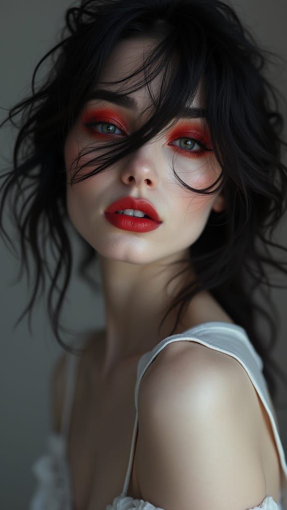 Hyper-Realistic Fashion Portrait with Cinematic Tilt-Shift E...