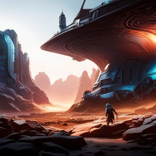 Mad Science Fiction in Detailed Matte Painting