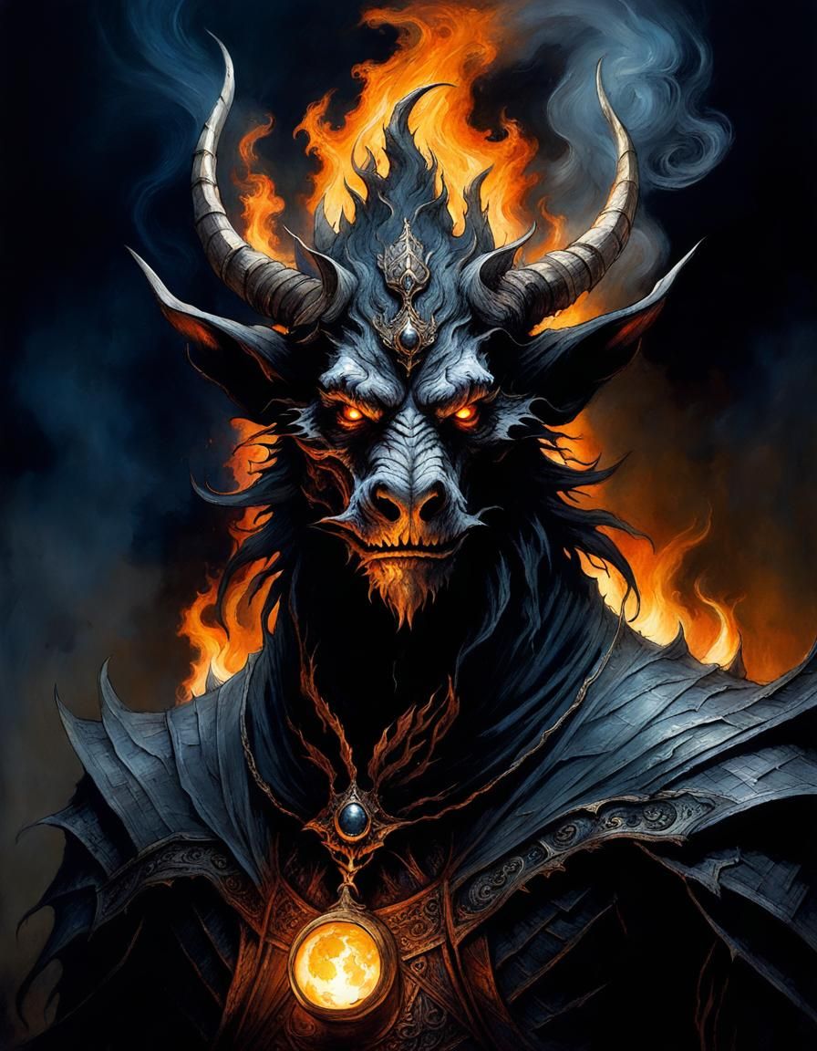 Infernal Creature of Fire and Smoke