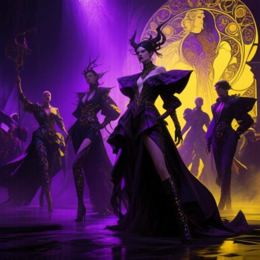 Dark Fantasy Avant-Garde Fashion Rebellion Concept Art