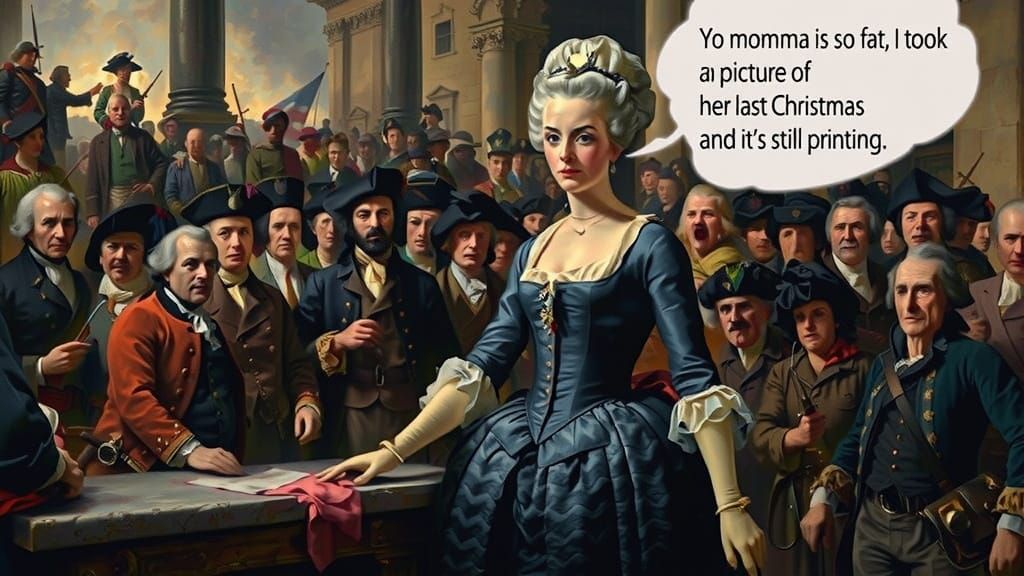 Marie Antoinette's Humorous Speech to Revolution Crowd