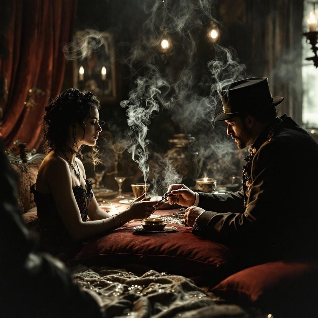 Opulent 19th Century French Opium Party