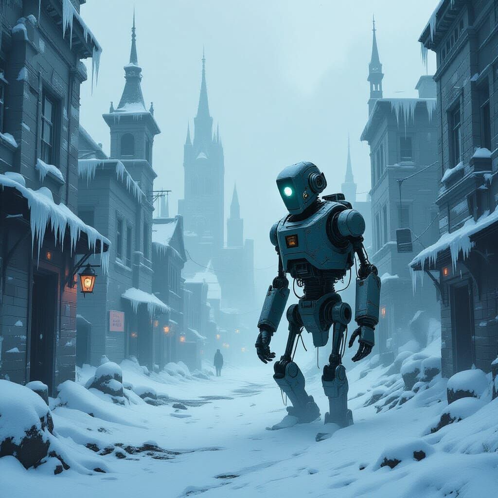 Ancient Automaton in Desolate Snow City