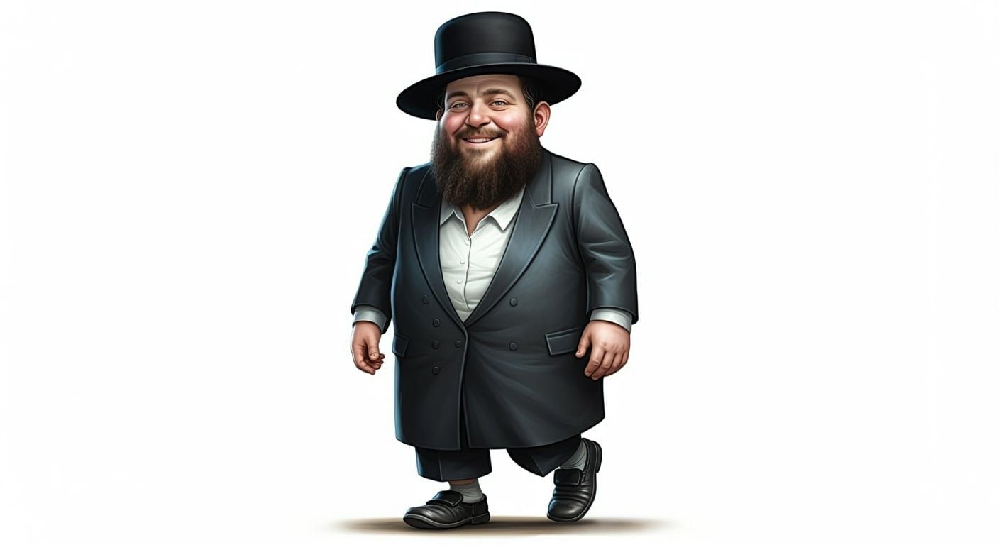 Friendly Hasidic Man in Traditional Attire