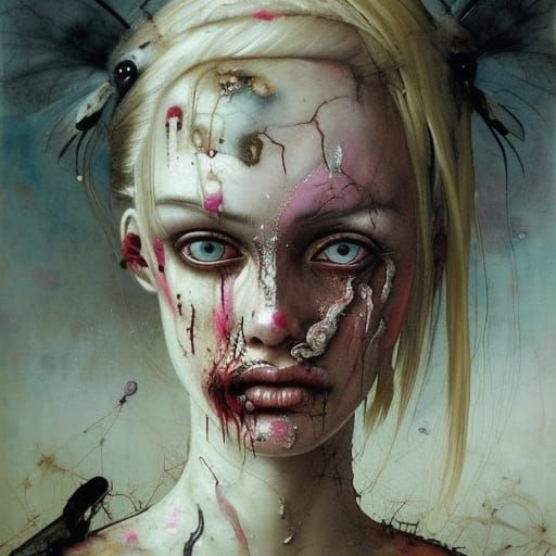 Ugly Barbie portrait