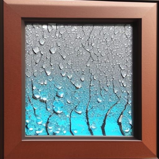 Abstract Freezing Rainwater Diamond Painting Effect