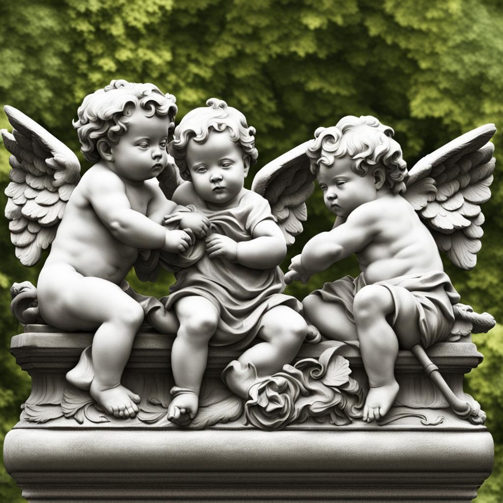 AI Generated Image of Cherubs