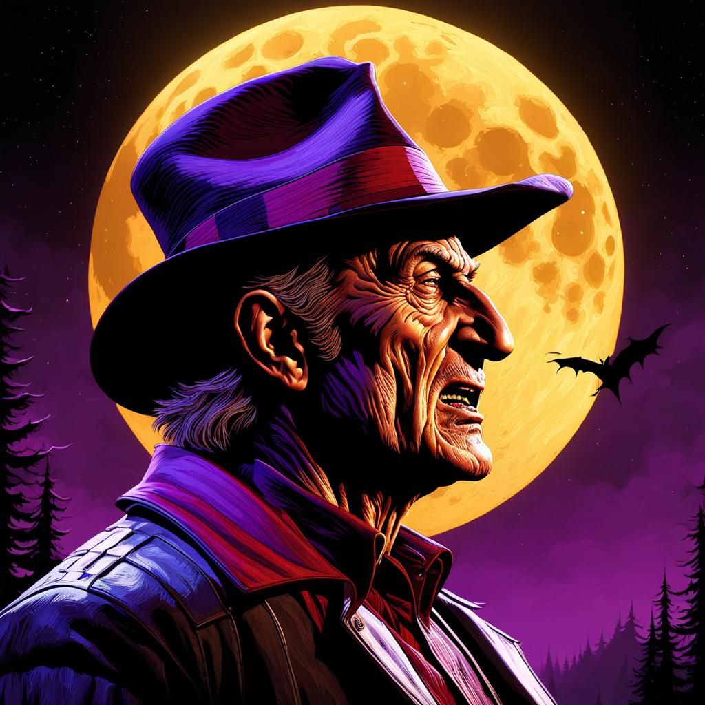 Freddy Krueger Howling: Dark Fantasy Concept Art