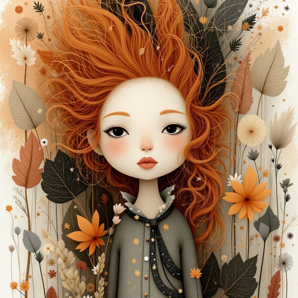 Although buffeted by the wind, Eloise's expression did not change.