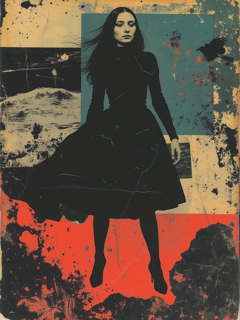 Tetrachromacy Visionary Woman in Surreal Dreamscape