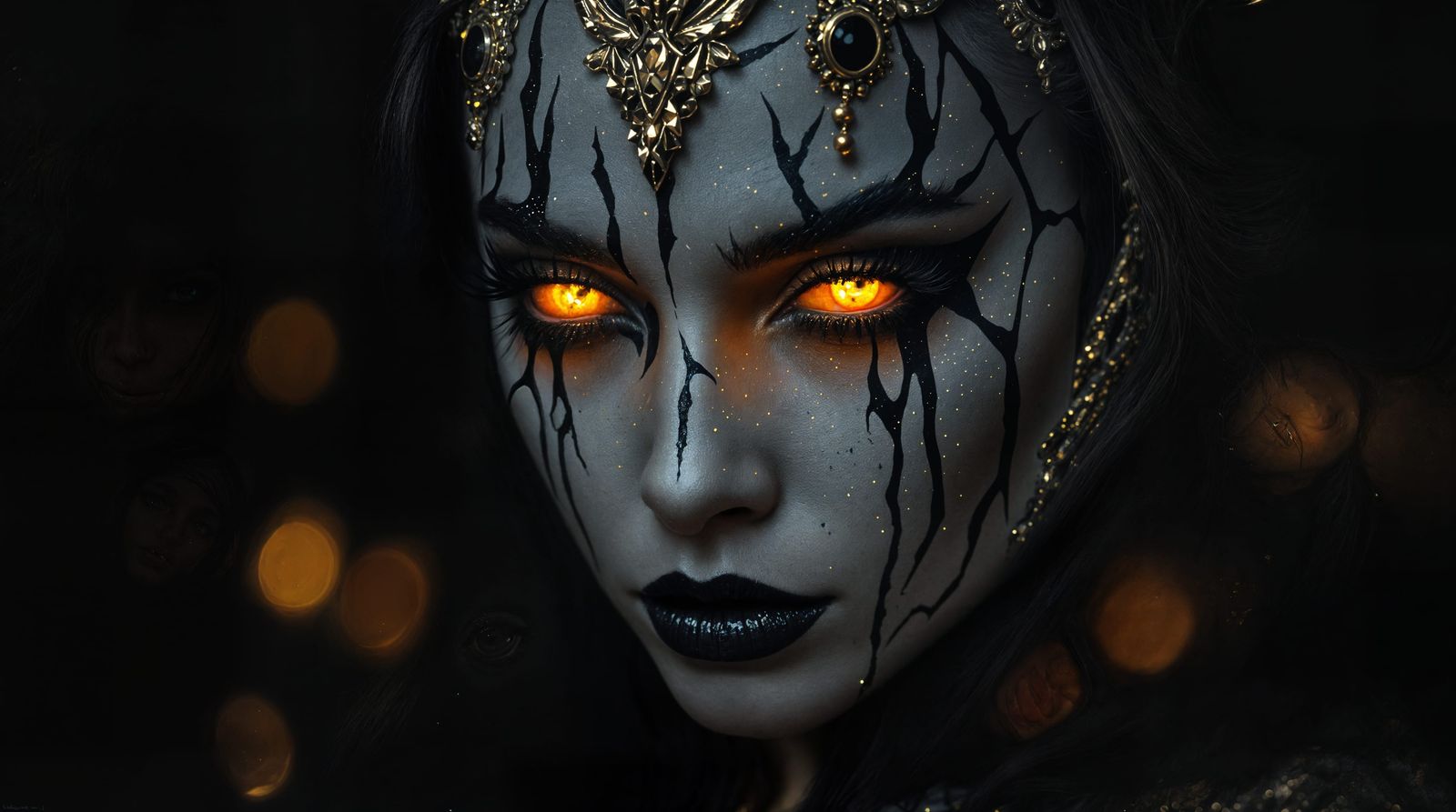 Dramatic Glamour with Gothic Accents