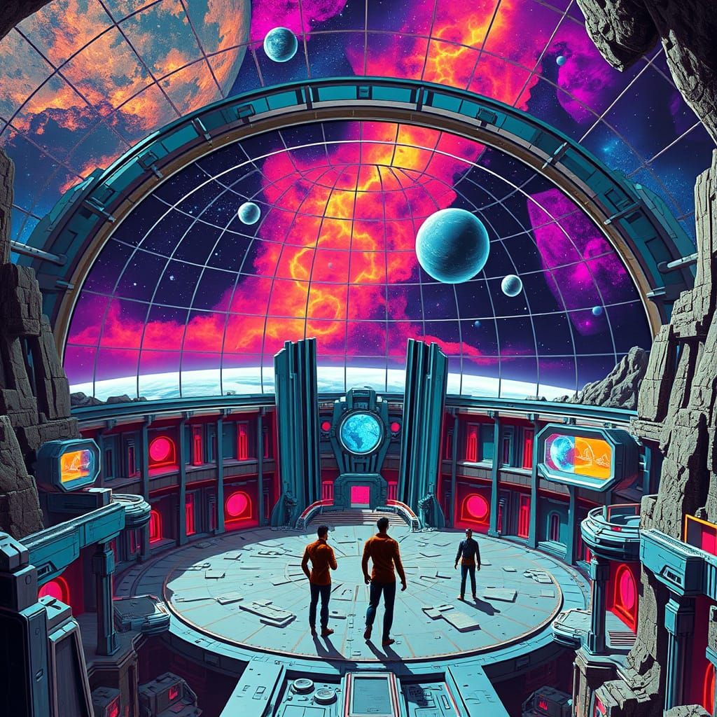 Synthwave Space Academy on Terraformed Moon