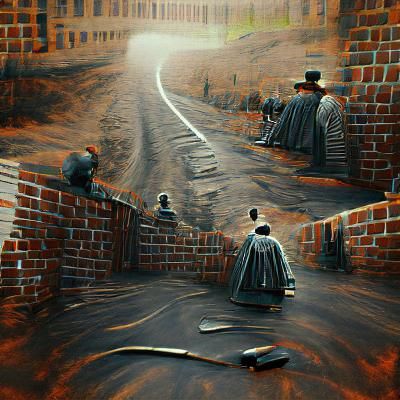 1880s Prison Cobblestone Road on ArtStation