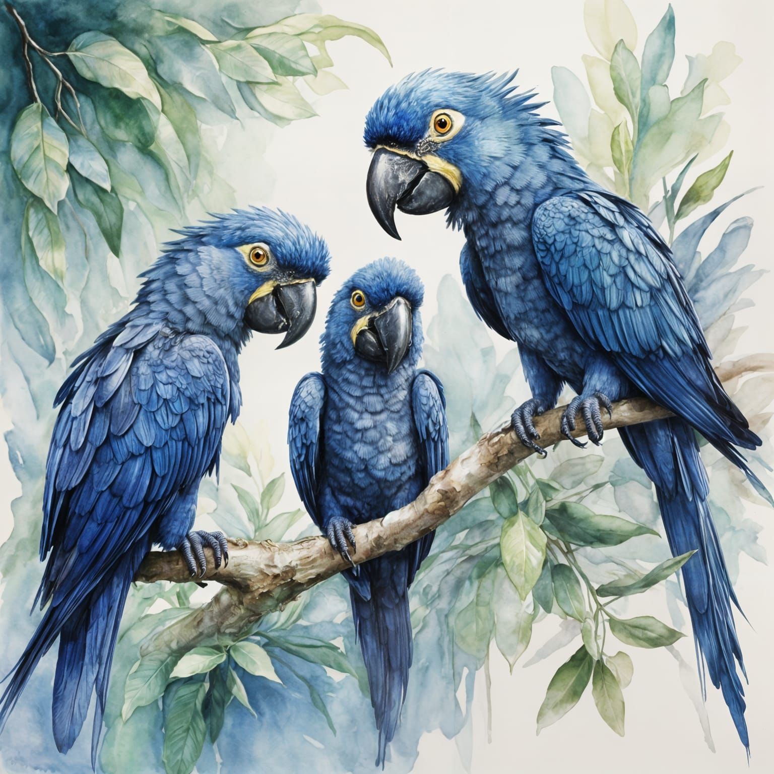 Hyacinth Macaws