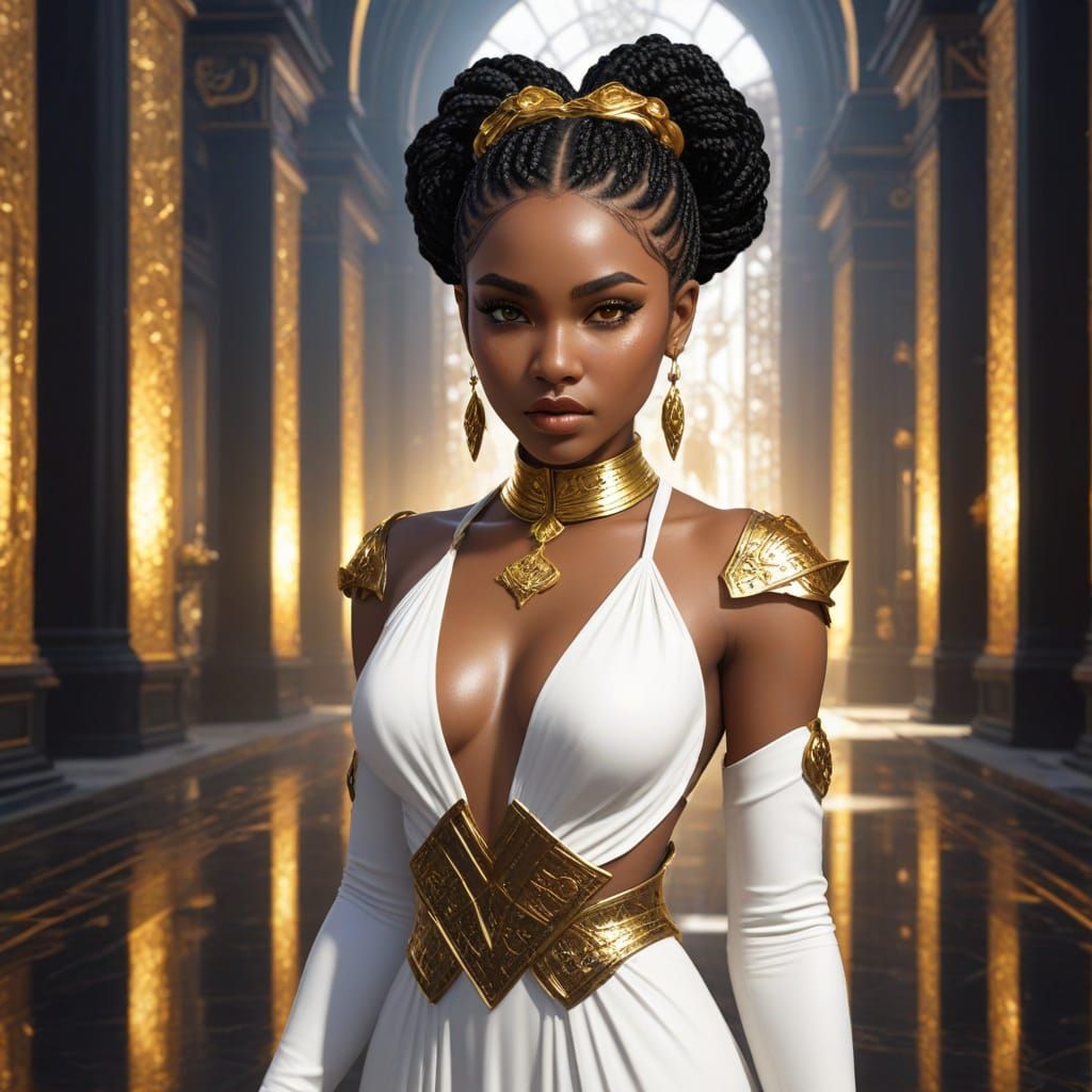 Futuristic Portrait of Mel Medarda in Anime Style