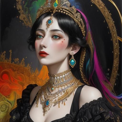 Misty 1880s London Street in Expressionist Style