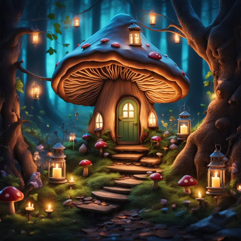 Enchanted Forest Home for Magical Creatures