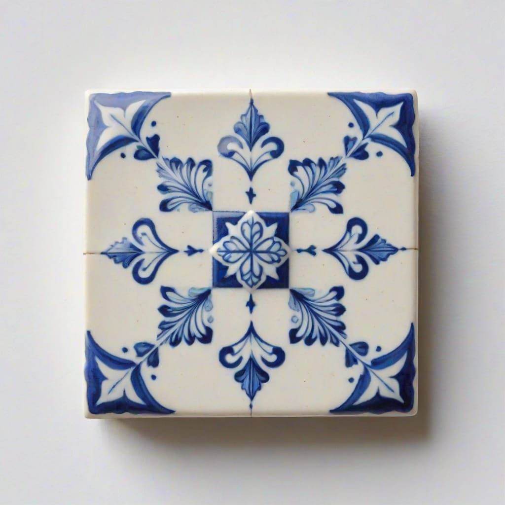 Delft Tile in XVII Century Holland Style