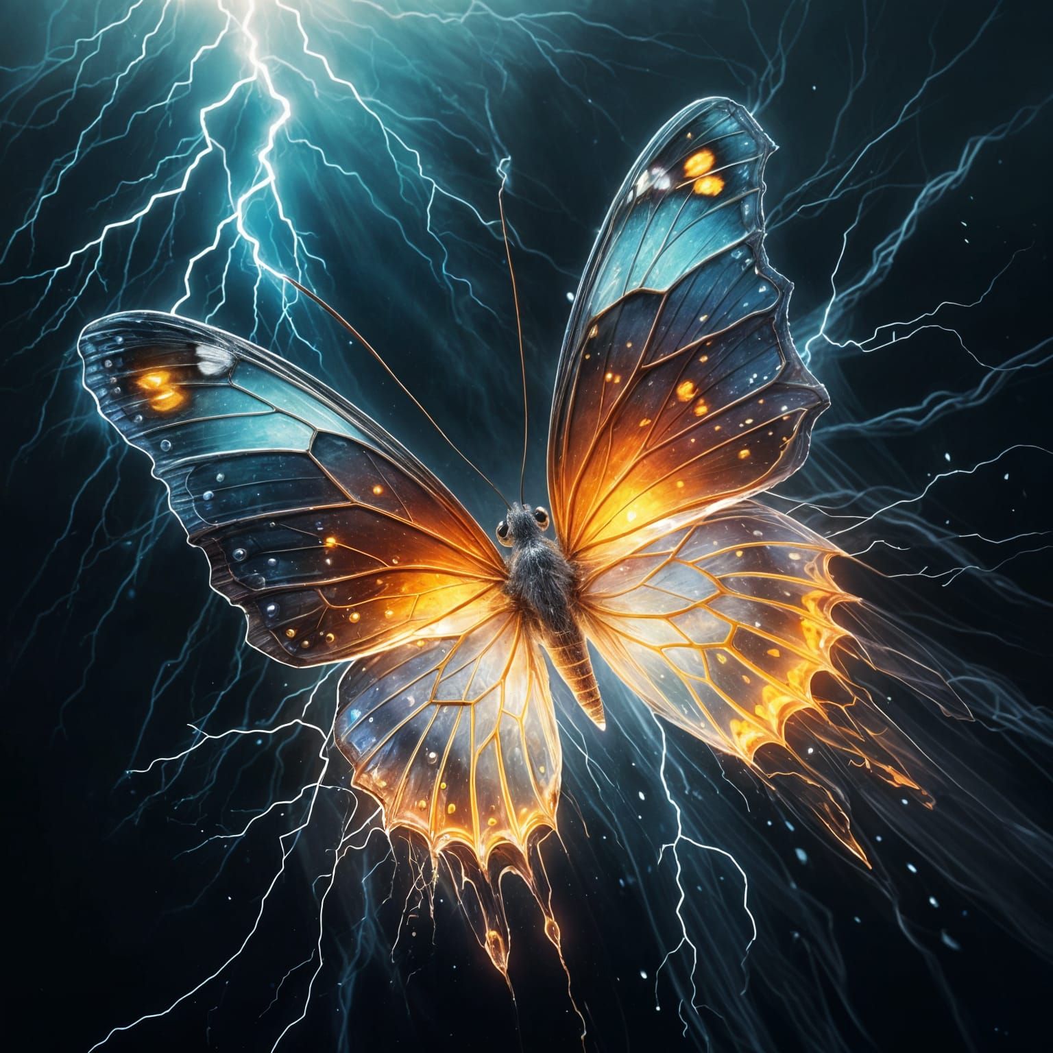 Thunderstorm Butterfly Emerge in Brilliant Lightning Hues